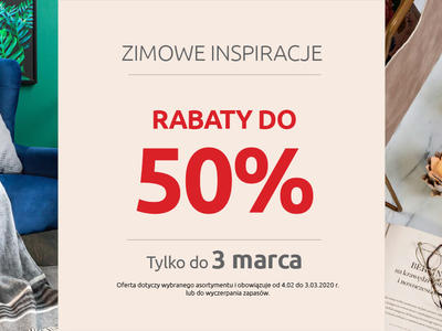 Zimowe inspiracje - Rabaty do 50%